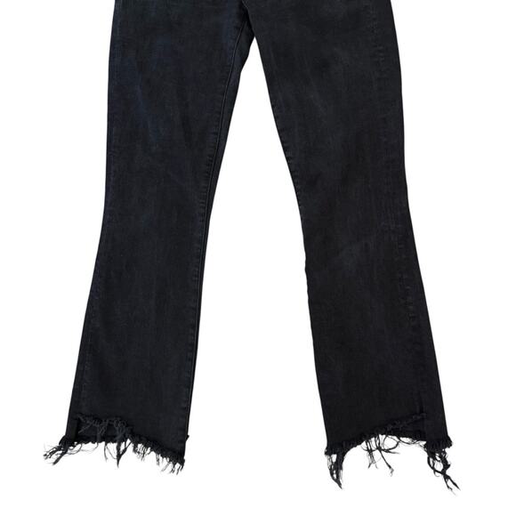 Mother Jeans The Insider Crop Two Step Fray Raw Asymmetrical Hem Not Guilty 25 - Picture 9 of 16